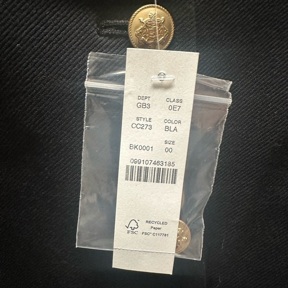 J. Crew Black Cropped Lady Jacket in Stretch Twill - Picture 6 of 6